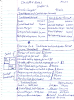 Class # 4 Notes 