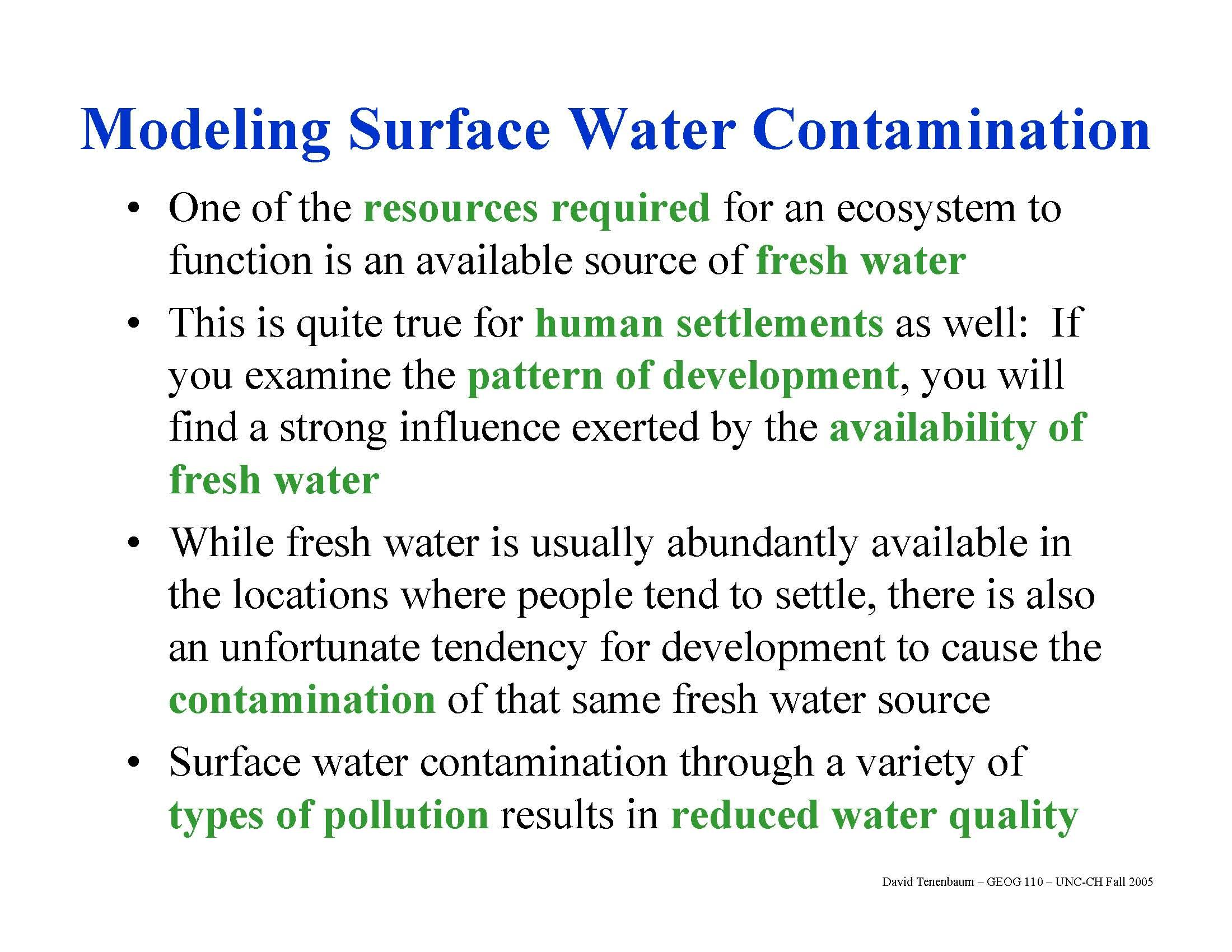 Geography of Environmental Systems