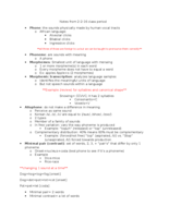 Phonetics week two notes 