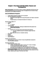 Week 8: Media Uses and Gratifications & Time Spent with Meda