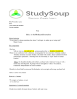 Week 1 of notes