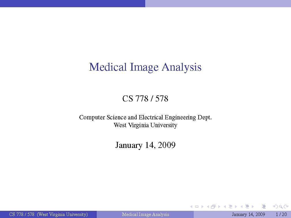 Medical Image Analysis