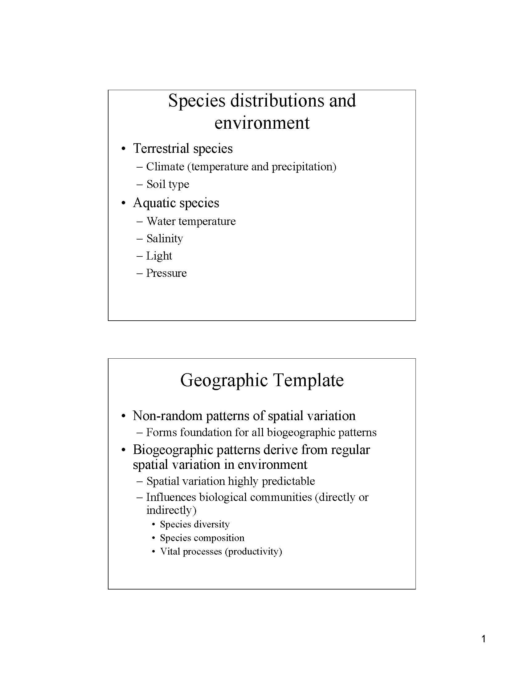 Biogeography
