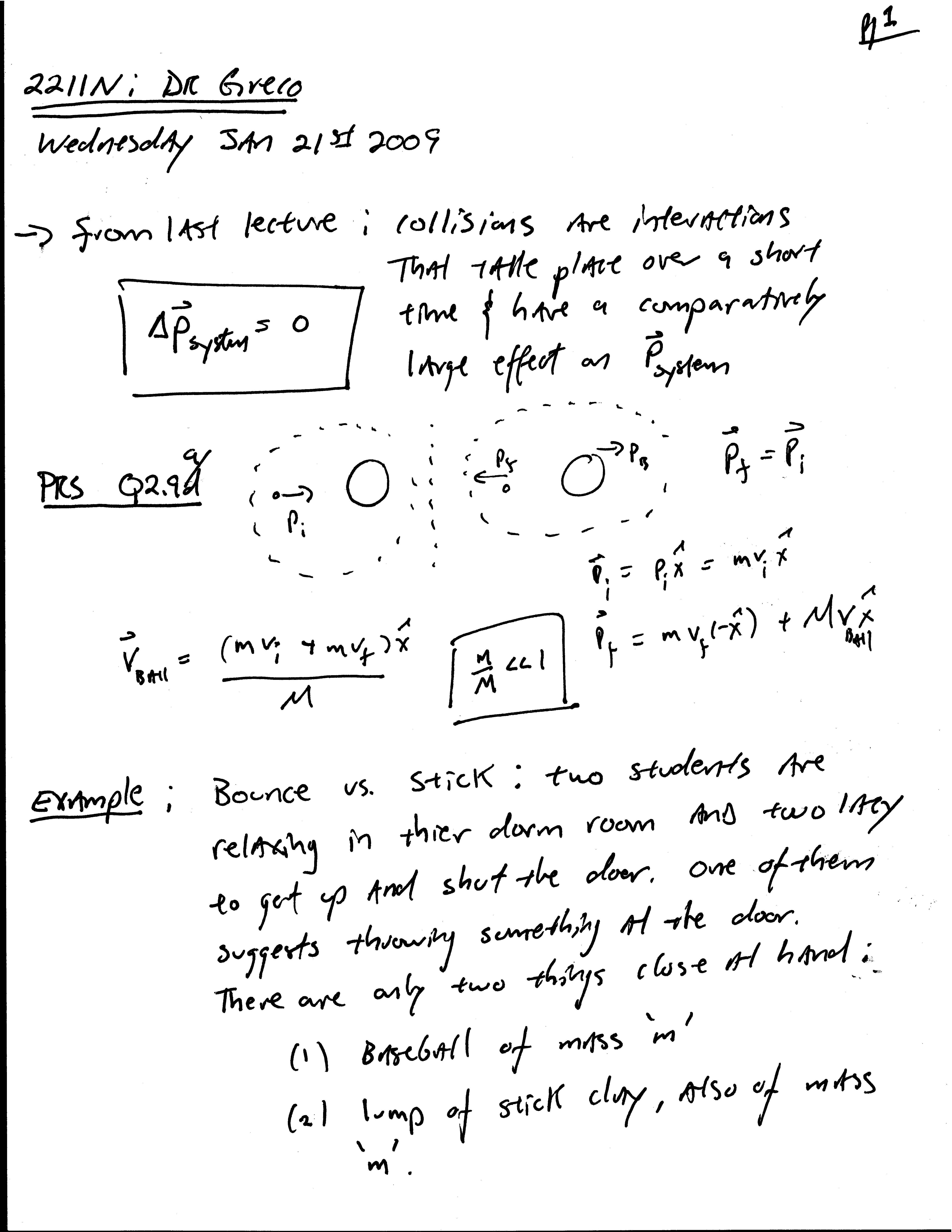 Intro Physics I