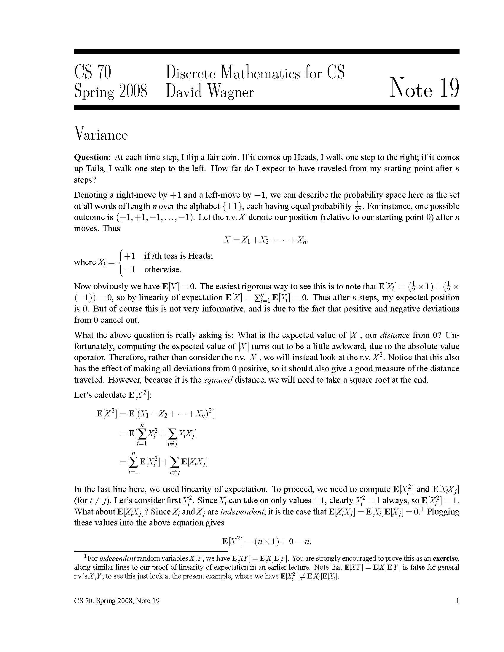 Discrete Mathematics and Probability Theory