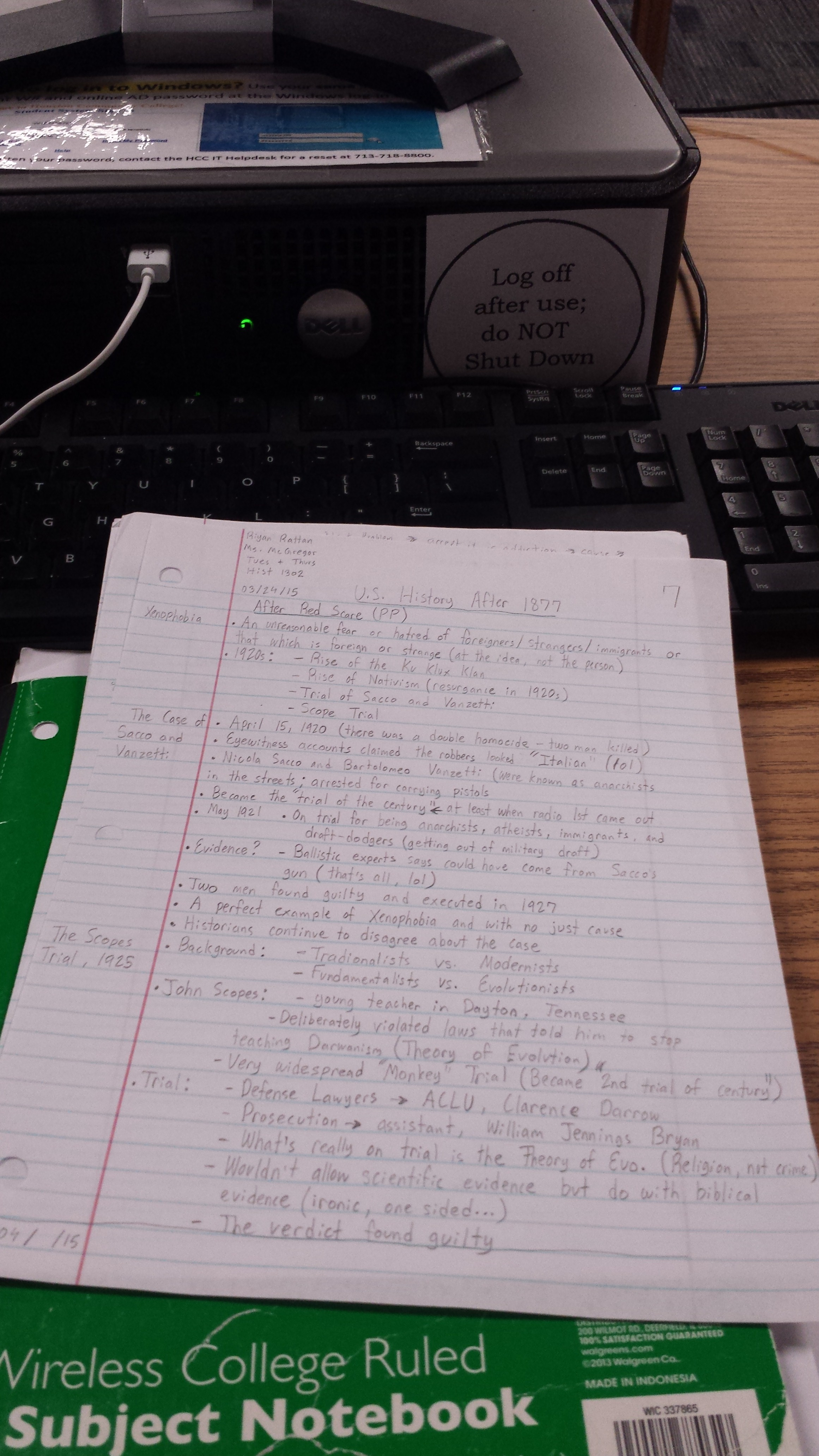 Revised Week 8 and 9 Notes