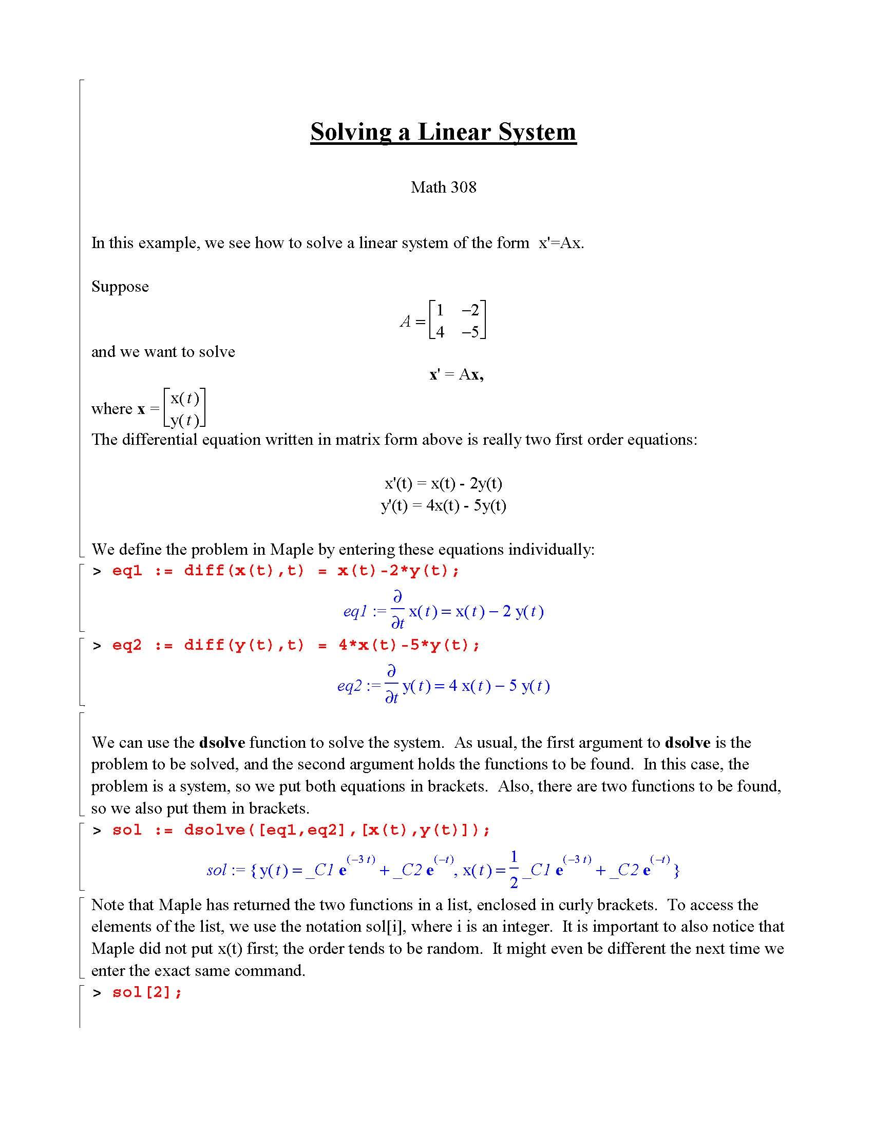 Differential Equations