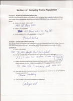 Worksheets for chapter 1 + 2 (Examples with answers)