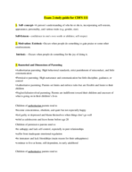 Exam 2 CDFS 111 Study guide