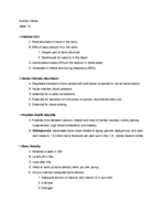 Nutrition Notes Week 12