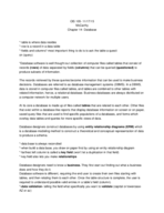 CIS 105 Chapt. 14 Notes