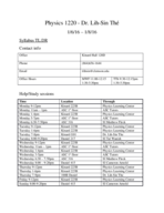Physics 1220 week 1 notes