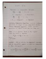 Diff Eq Study Guide Test 1