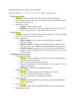 Anatomical Chapter One Notes