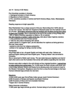 Survey of US History notes on Jan 14