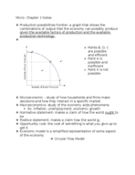 ECON 110 Microeconomics Chapter 2 Notes