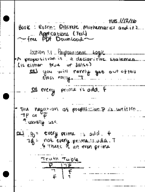 Discrete 3715- Dr. O'Mellan- Week 1 Notes, Practice Problems for 1.1 and Table of Propositional Equivalents