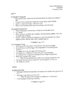 BCH4053 First 2 Weeks worth of Notes: January 6th-15th 