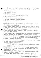 PSY 1010 Week 2 Notes