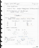 Organic Chemistry Week 1 Notes