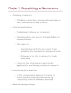 Chapter 1: Biopsychology as a Neuroscience 