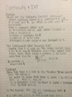 Week 2 Notes on Continuity and the Intermediate Value Theorem