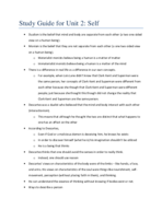 Unit 2: Self