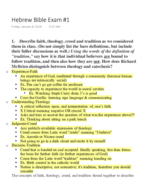 Hebre Bible Exam 1