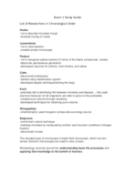 Microbiology Exam 1 Study Guide