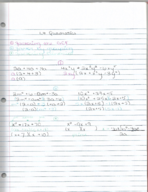 1.4/1.5 Quadratics