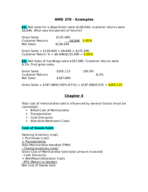 AMD 376: Merchandising, Planning, & Control Notes 3 