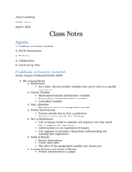 CI427, Teaching Science Methods.  Notes from double-session 4/9/16