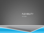 Flexibility