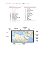 MENA160A2 Detailed Map for Geography Quiz