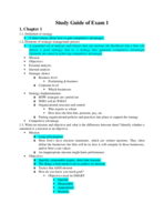 Business Policy Test 1 Study Guide