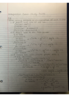 Calculus II - Integration Exam Study Guide