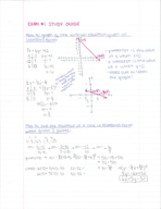 MAT104, EXAM 1 STUDY GUIDE