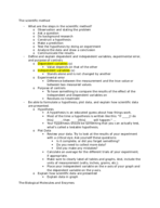 Introduction to Biology: Lab Practical Exam Review