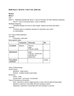 BIOM: Exam I Study Guide