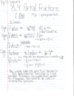Calculus II Week 4 notes