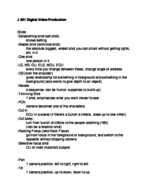Digital Video Production Week 1 notes