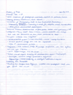 Class Notes Jan 26-Feb 4 and Reading Notes