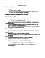Psychology Notes Week 4