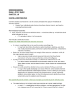 Microeconomics Exam 1 Study Guide Chapters 1-6