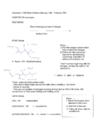 Chemistry 1120 Week 6 Notes