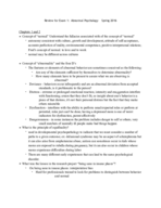 Abnormal Psych Exam 1 Study Guide