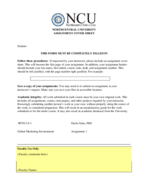 IB7013-1, GLOBAL MARKETING, WEEK 1