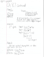 Calculus II Week 5 of notes