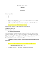 Bio 181 Week of Notes