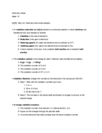 CHEM 1030 Week 13 Notes
